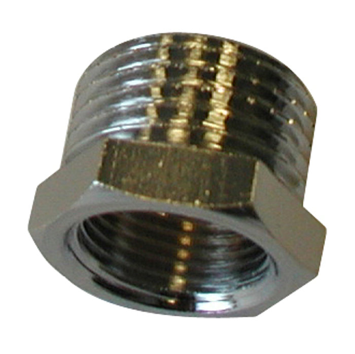 Nippelmuffe krom 1/2"x3/8"